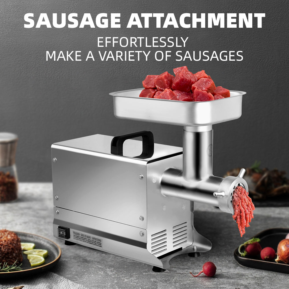 #8 Electric Meat Grinder, 0.5HP, 350 Lbs/H, Simple Swich On/Off